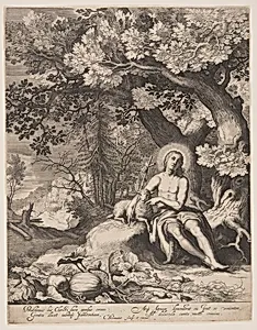 St John the Baptist in a Landscape