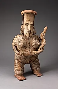 Standing Figure of a Mother and Child