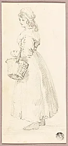 Standing Girl with Basket