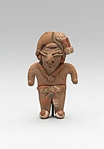 Standing Male Figurine Wearing a Necklace and Breechcloth