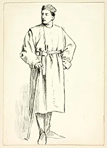 Standing Man Holding Stick, Hand on Hip by Henry Stacy Marks