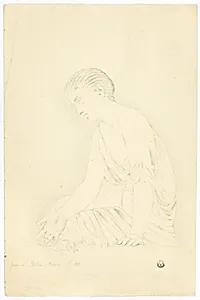 Statue of Seated Girl by John Downman