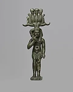 Statuette of a Child God, probably Horus the Child (Harpocrates) by Ancient Egyptian