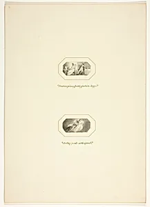 Study for a plate from The Triumphs of Temper, in the 1796 Royal Engagements Pocket Book by Thomas Stothard