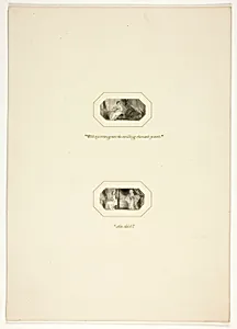 Study for a plate from The Triumphs of Temper, in the 1796 Royal Engagements Pocket Book by Thomas Stothard