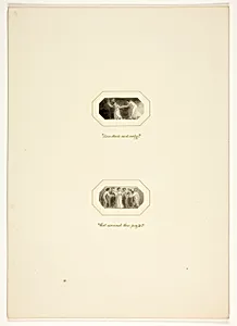 Study for a plate from The Triumphs of Temper, in the 1796 Royal Engagements Pocket Book by Thomas Stothard