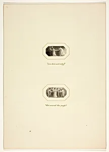 Study for a plate from The Triumphs of Temper, in the 1796 Royal Engagements Pocket Book by Thomas Stothard