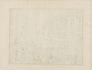 Study for Billingsgate Market, from Microcosm of London