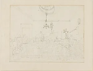 Study for Bow Street Office, from Microcosm of London