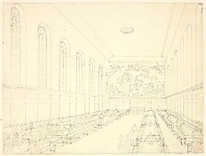 Study for Chelsea Hospital, from Microcosm of London