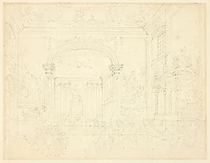 Study for Greenwich Hospital: The Painted Hall, from Microcosm of London