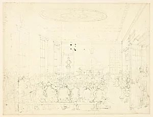 Study for Society for the Encouragement of Agriculture, from Microcosm of London by Augustus Charles Pugin