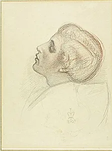 Study for the Head of the Rescuing Lover in Escape of the Heretic