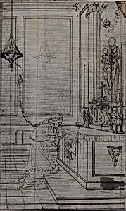 Study for Vignette in Abbé Dinouart's "Vie du Venerable don Juan de Palafox", p. 256 by Hubert François Gravelot
