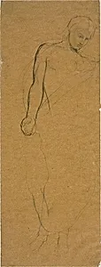 Study of a Standing Draped Figure