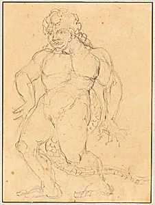 Study of the Figure of Agnello Brunelleschi by William Blake