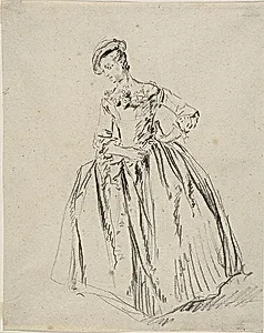 Study: Young Woman Standing Hand on Hip