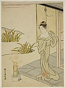 Summer, from the series "New Versions of Flowers of the Four Seasons (Shinpan furyu shiki no hana)" by Suzuki Harunobu