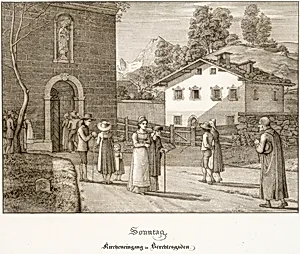 Sunday: Going to Church Near Berchtesgaden