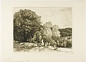 Sunday Walk by Louis Auguste Lepère