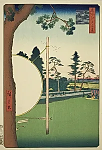 Takata Riding Grounds (Takata no baba), from the series “One Hundred Famous Views of Edo (Meisho Edo hyakkei)” by Utagawa Hiroshige