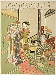 Tamonten, from the series "The Seven Gods of Good Luck in Modern Life (Tosei Shichi Fukujin)" by Suzuki Harunobu