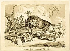 Tartars or Russians Hunting an Elk