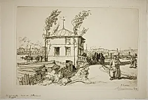 Tavern on the Way to Billancourt by Louis Auguste Lepère
