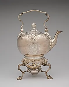 Tea Kettle with Tripod and Spirit Lamp by Paul de Lamerie