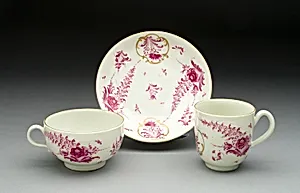 Teacup, Coffee Cup, and Saucer