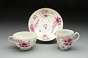 Teacup, Coffee Cup, and Saucer