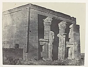 Temple De Dakkeh, Naos; Nubie, plate 95 from the album "Egypte, Nubie, Palestine et Syrie" (1852) by Maxime Du Camp