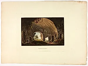 Temple of Venus, plate thirty-eight from A Select Collection of Views and Ruins in Rome and its Vicinity by Unknown