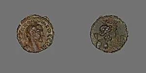 Tetradrachm (Coin) Portraying Emperor Claudius II Gothicus by Ancient Egyptian