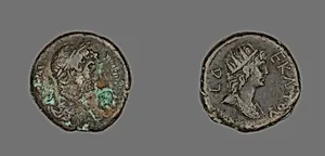 Tetradrachm (Coin) Portraying Emperor Hadrian by Ancient Egyptian