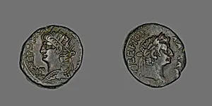 Tetradrachm (Coin) Portraying Emperor Nero by Ancient Egyptian