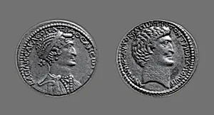 Tetradrachm (Coin) Portraying Queen Cleopatra VII by Ancient Roman