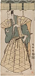 The actor Bando Hikosaburo III as Godai Saburo Chikatada by Tōshūsai Sharaku