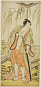 The Actor Ichikawa Monnosuke III as the Sumo Wrestler Shirafuji Genta in the Play Edo no Hana Mimasu Soga, Performed at the Nakamura Theater in the Third Month, 1783