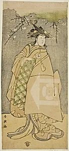 The Actor Iwai Kiyotaro as Kewaizaka no Shosho in the Play Gohiiki no Hana Aikyo Soga, Performed at the Kawarazaki Theater in the First Month, 1794 by Katsukawa Shun'ei