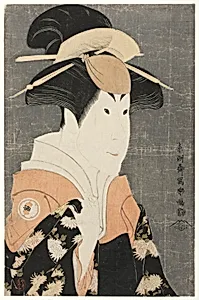 The actor Segawa Tomisaburo II as Yadorigi, wife of Ogishi Kurando by Tōshūsai Sharaku