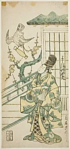 The Actor Yoshizawa Ayame II as Hotoke Gozen in the play "Onna Monji Heike Monogatari," performed at the Nakamura Theater in the eleventh month, 1748