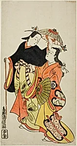 The Actors Ichikawa Monnosuke I and Dekijima Daisuke II