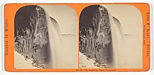 The American Fall, from below, No. 833 from the series "Niagara in Winter"