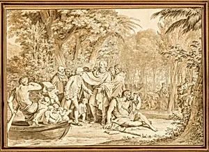 The Arrival of Jean-Jacques Rousseau to the Champs-Élysées