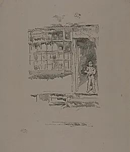 The Barber's Shop in the Mews by James McNeill Whistler