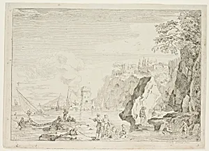 The Beach with the Large Tower