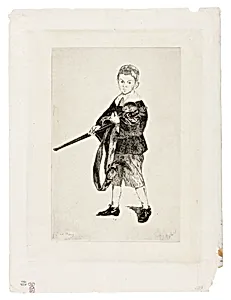 The Boy with a Sword, Turned to the Left III by Édouard Manet