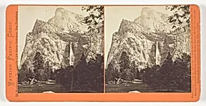 The Bridal Veil, 900 ft., Yosemite, from the series "Watkins' Pacific Coast"