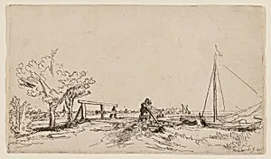 The Bridge at Klein Kostverloren on the Amstel by Rembrandt van Rijn